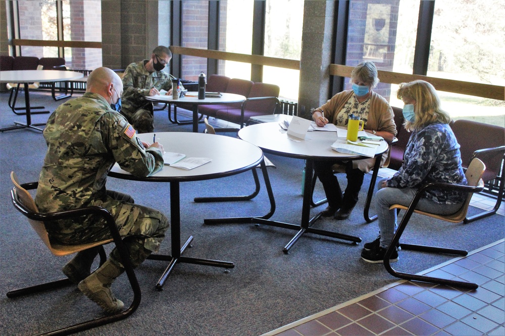 Soldiers participate in civil affairs training at Fort McCoy