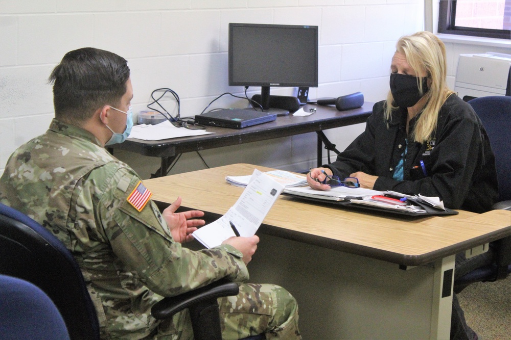 Soldiers participate in civil affairs training at Fort McCoy