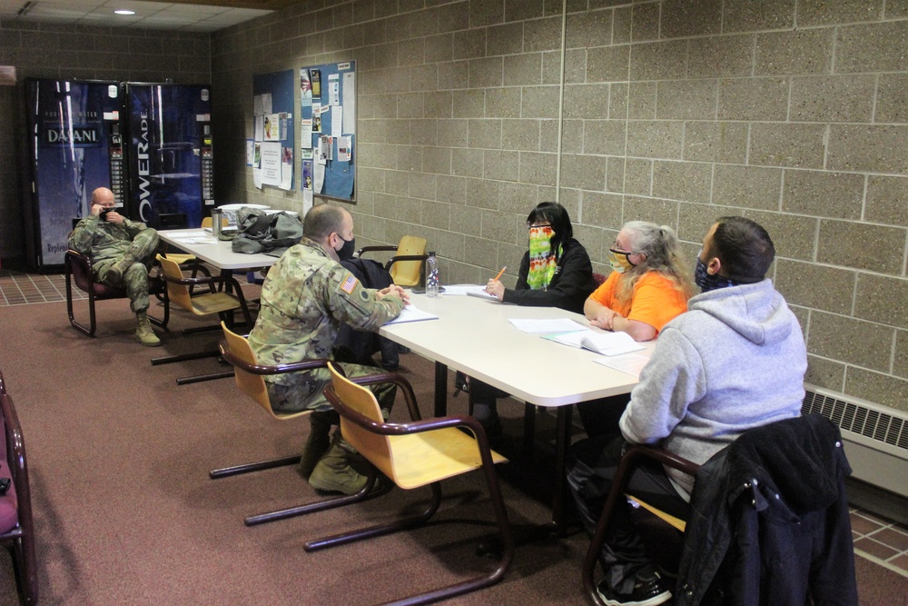 Soldiers participate in civil affairs training at Fort McCoy