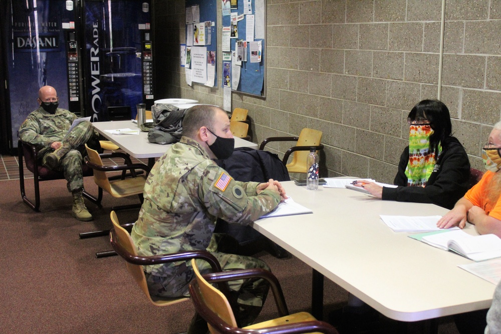 Soldiers participate in civil affairs training at Fort McCoy