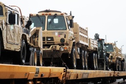 Fort McCoy supports equipment redeployment by rail for 829th Engineer Company