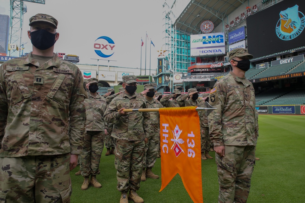 136th Expeditionary Signal Battalion Deployment Ceremony