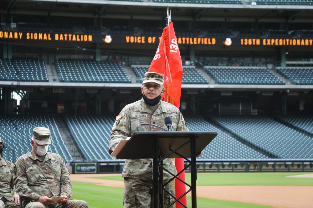 136th Expeditionary Signal Battalion Deployment Ceremony