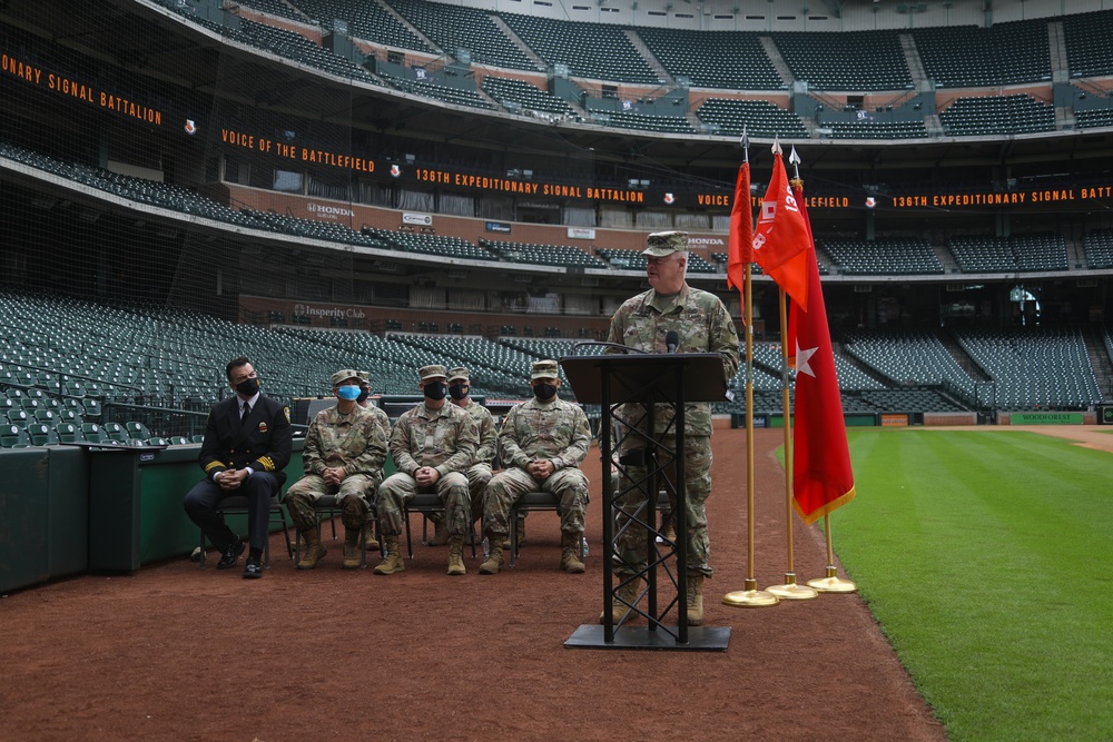 136th Expeditionary Signal Battalion Deployment Ceremony