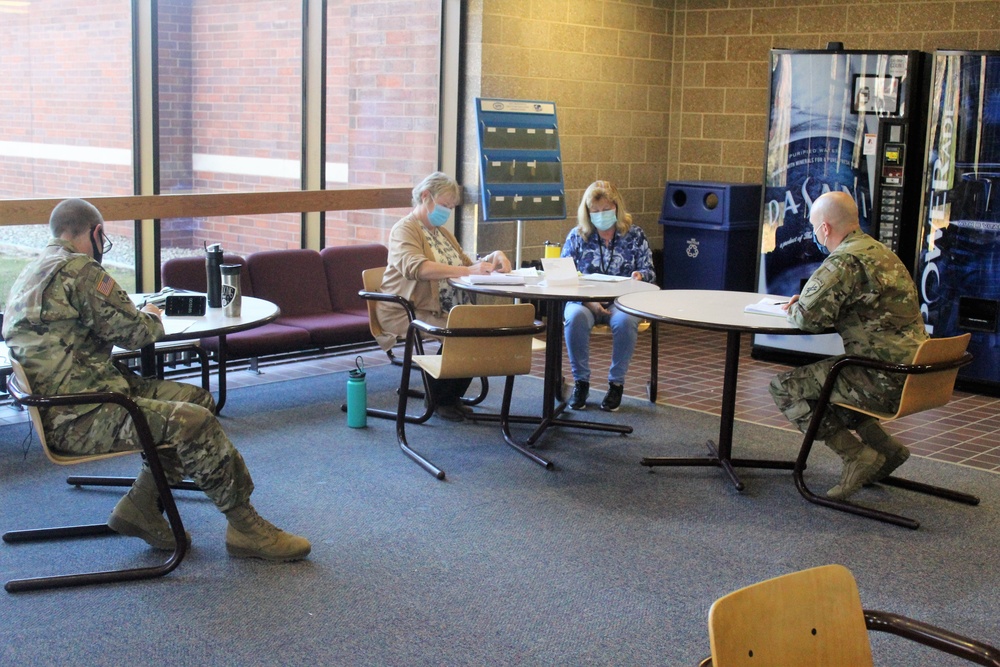 Soldiers participate in 38A civil affairs training at Fort McCoy