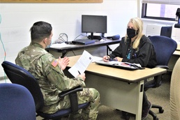 Soldiers participate in 38A civil affairs training at Fort McCoy