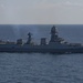 U.S and Indian Ships steam together During Malabar 2020