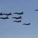 U.S and Indian Fighter Aircraft Fly in Formation During Malabar 2020