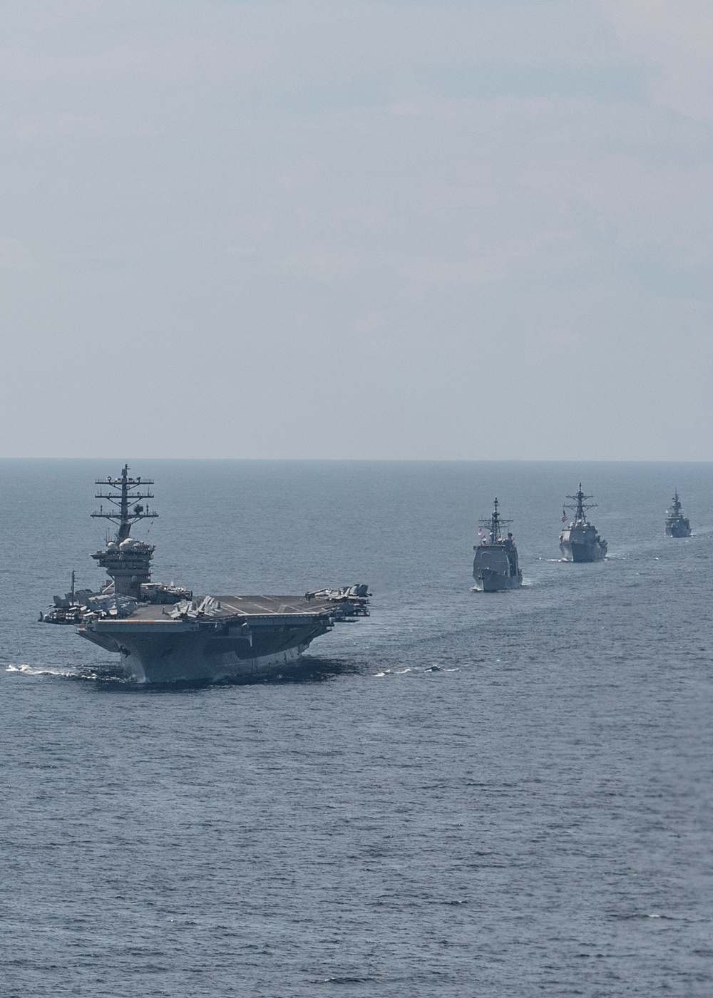 Nimitz Carrier Strike Group and Indian Navy Participates in Exercise Malabar 2020