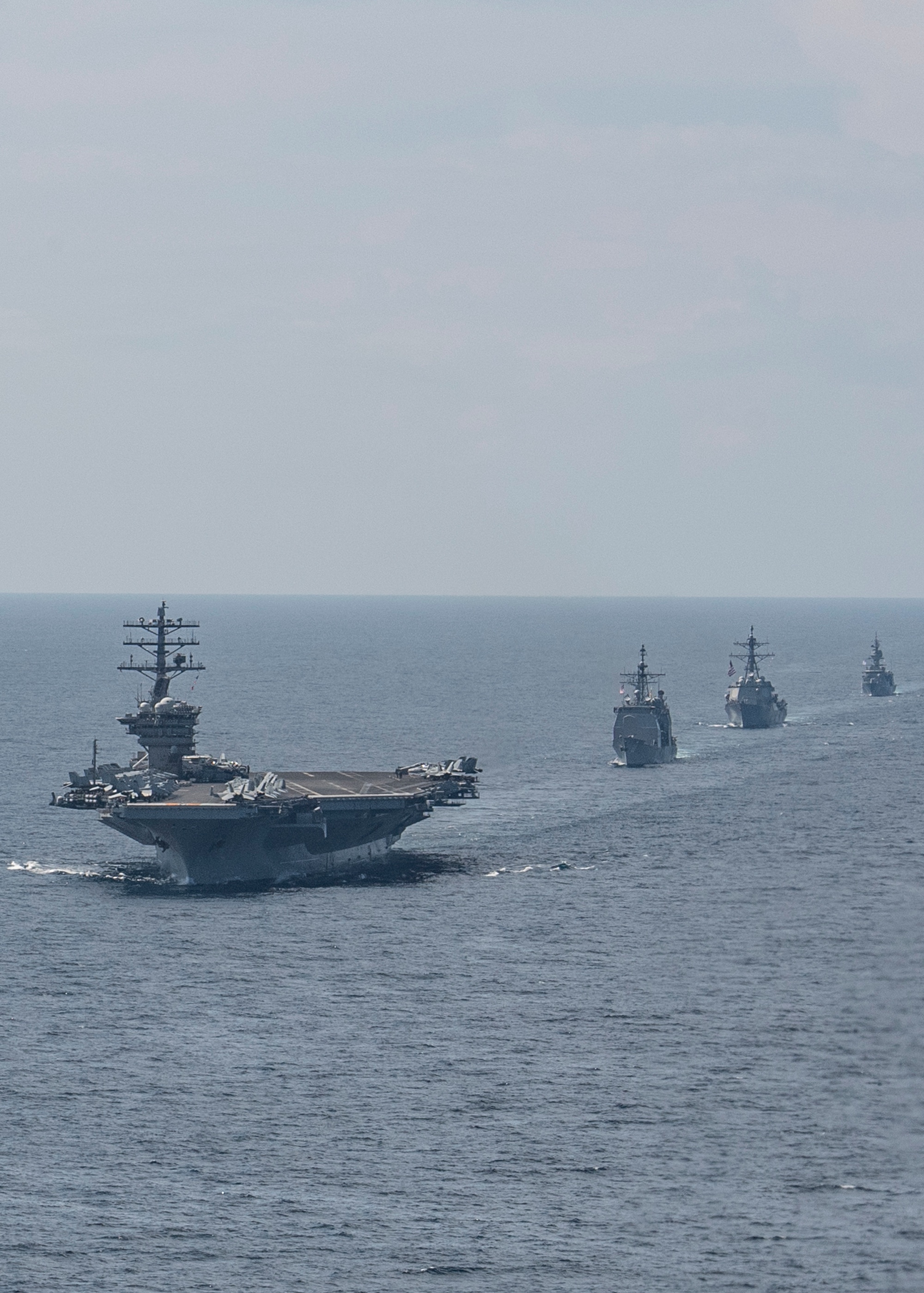 Nimitz Carrier Strike Group Arrives in India for Malabar 2017