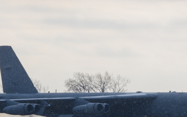 B-52H Stratofortress take off from Minot Air Force Base