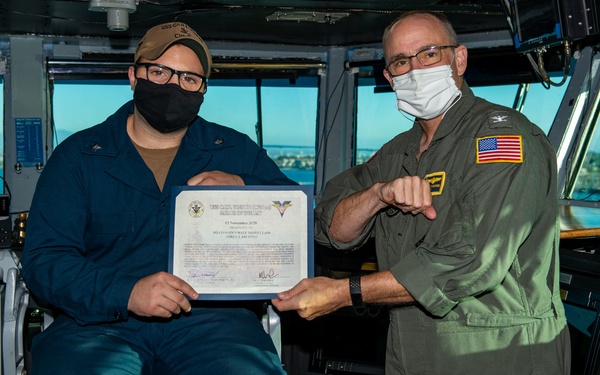 Oskaloosa, Iowa Native is USS Carl Vinson’s “Sailor of the Day”