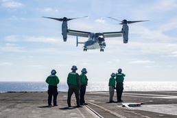 Navy Ospreys 1st Aircraft Carrier Landing