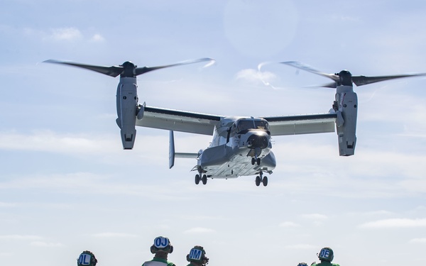 First Navy Osprey Landing, Take-off, Refueling on Aircraft Carrier