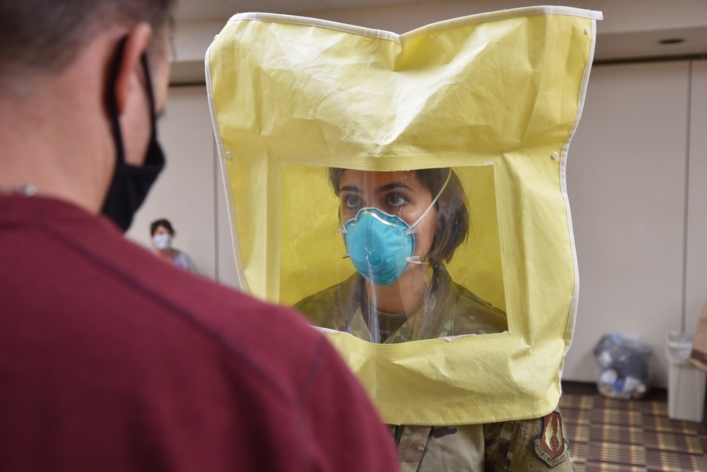 96th Medical Group gets fitted for N95 Mask and COVID-19 tested