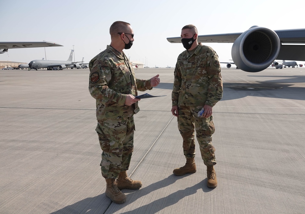 Al Udeid AB Crew chief for a day program recognizes top performers