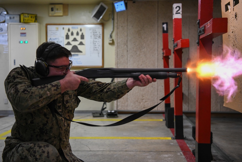 Misawa Sailors Participate in Auxiliary Security Forces Weapons Qualification Course