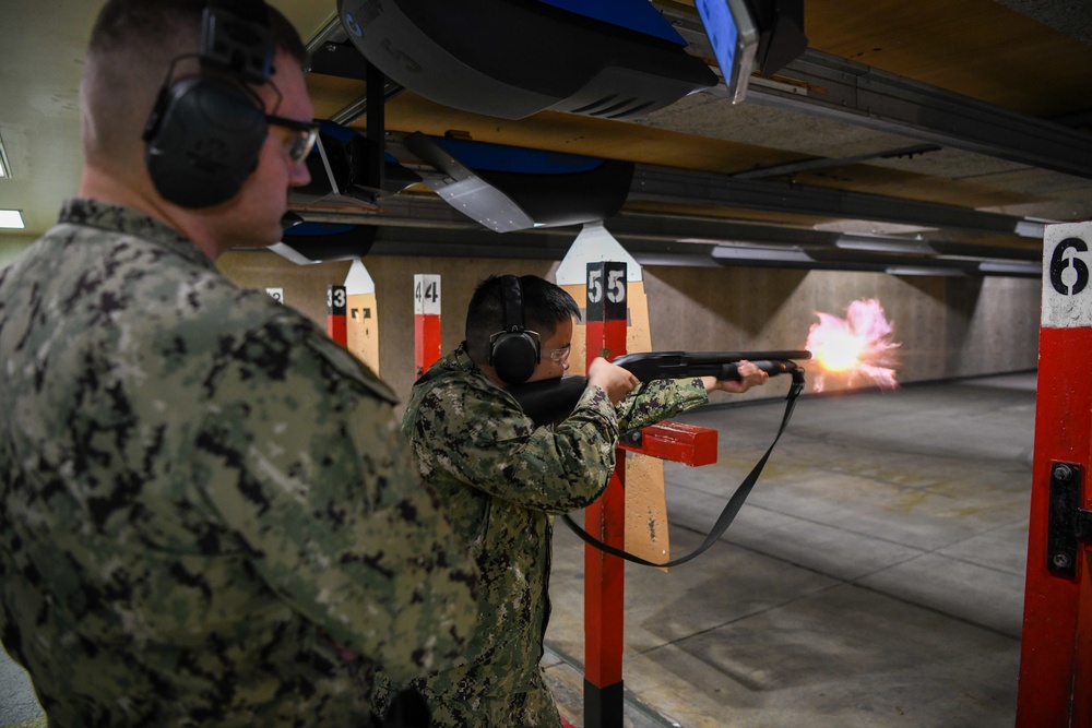 Misawa Sailors Participate in Auxiliary Security Forces Weapons Qualification Course