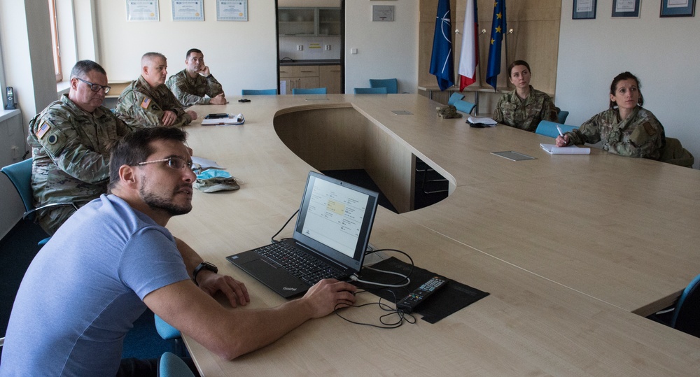 Guard medical team visits Czech Military University Hospital Prague