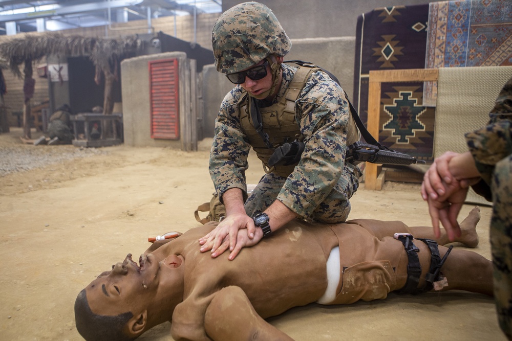 2nd Medical Battalion Casualty Drills at the Infantry Immersion Trainer