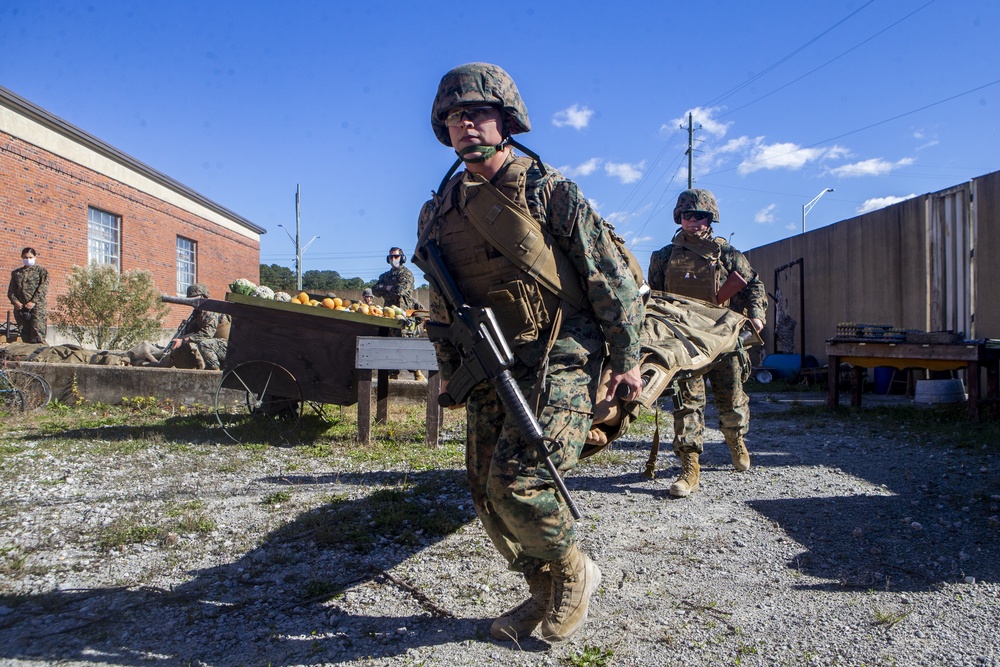 2nd Medical Battalion Casualty Drills at the Infantry Immersion Trainer