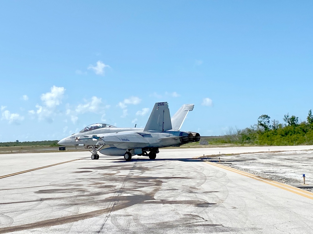 Super Hornet prepare for takeoff