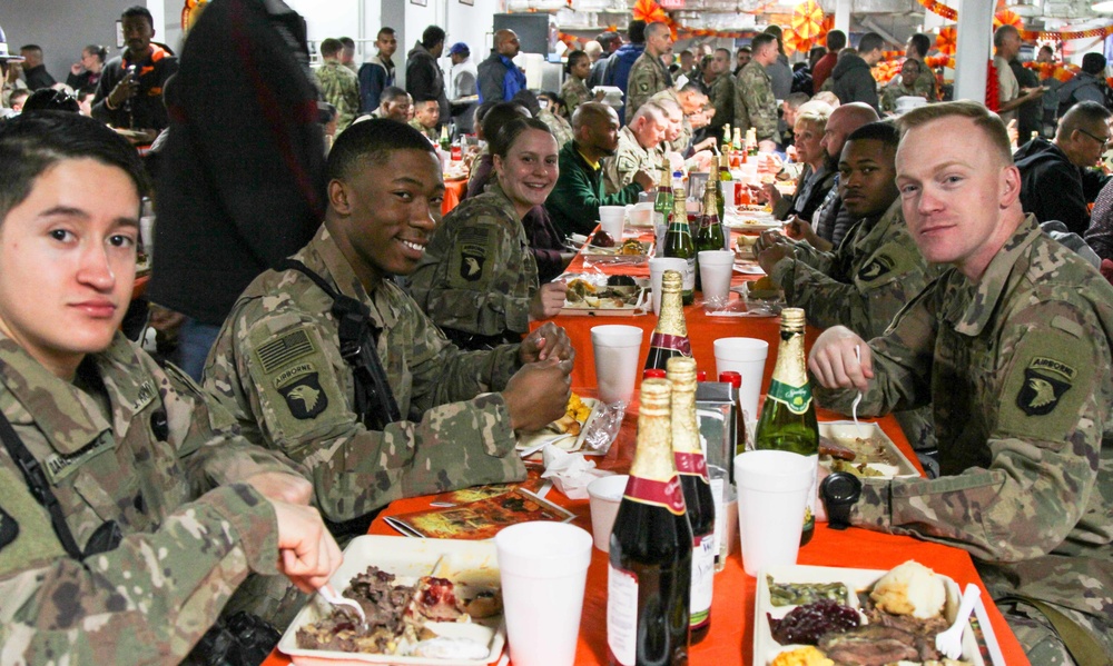 Defense Logistics Agency gets Thanksgiving meals  to warfighters around the world