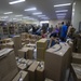 US Marines sort mail during their busiest time of year