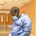 Medical technician in a COVID-19 ward