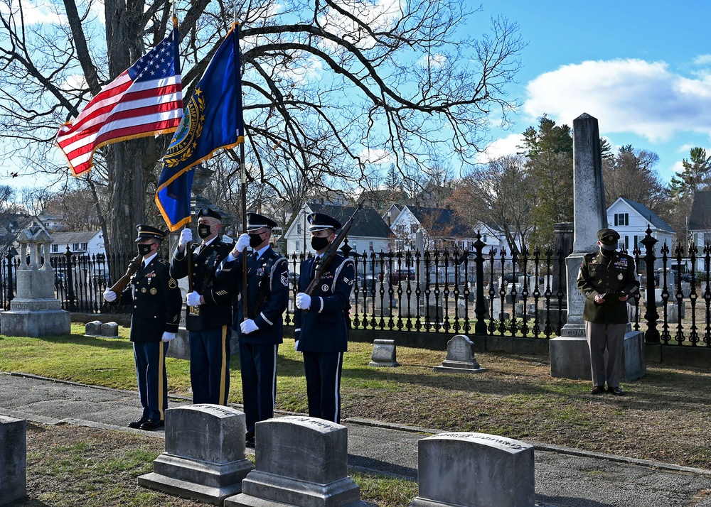 NH National Guard Conducts Annual Franklin Pierce Wreath Laying Ceremony