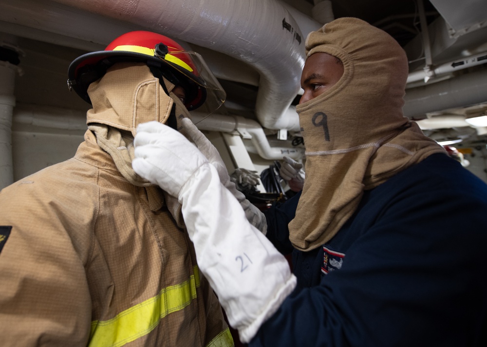 USS Barry Conducts General Quarters Drill
