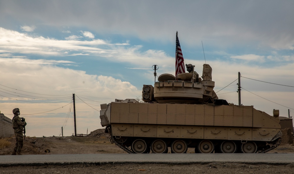 M2 Bradley Infantry Fighting Vehicles in Northeast Syria