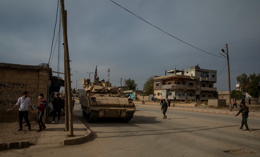 M2 Bradley Infantry Fighting Vehicles in Northeast Syria