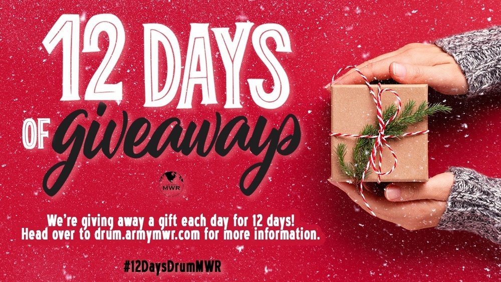 Fort Drum FMWR’s 12 Days of Giveaways returns with a dozen reasons to get excited for the holidays