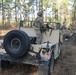 1-2 Stryker Brigade Combat Team Soldier pull security from Humvee