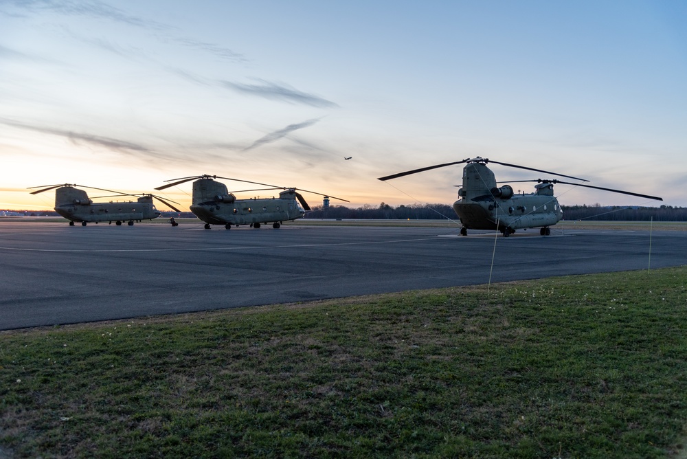 Chinooks at Dust