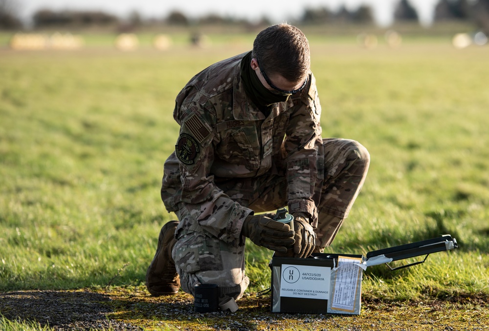 48th CES conducts smoke grenade training