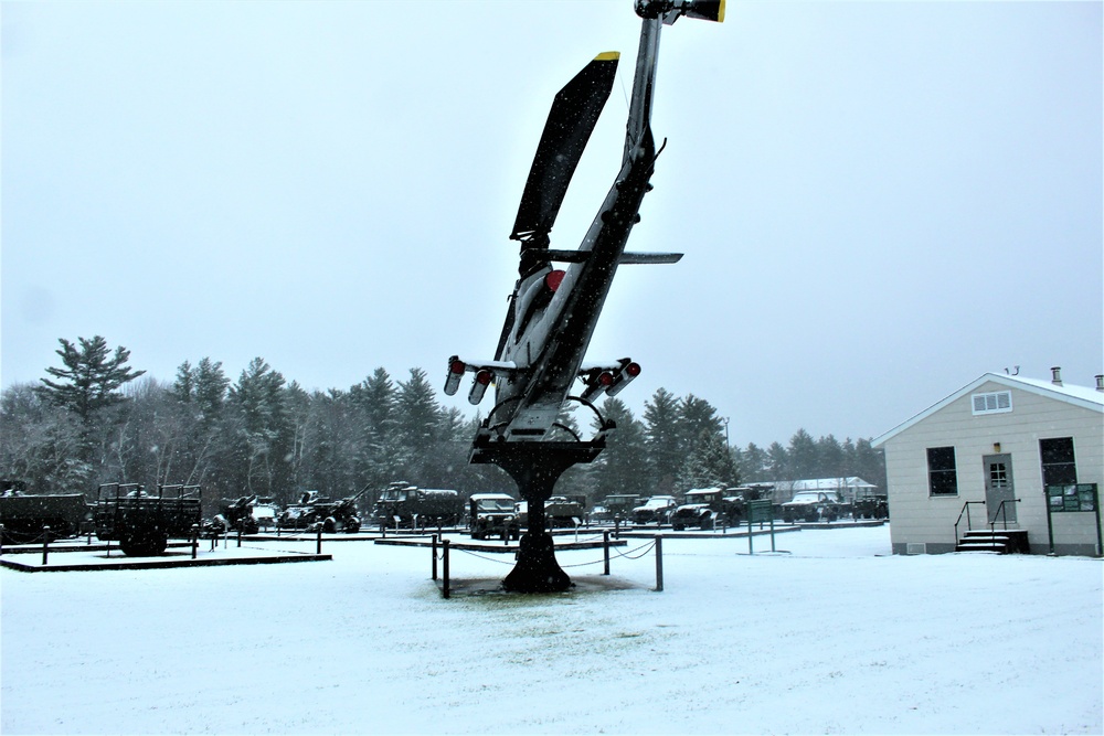 Snowy Day at Fort McCoy's Commemorative Area