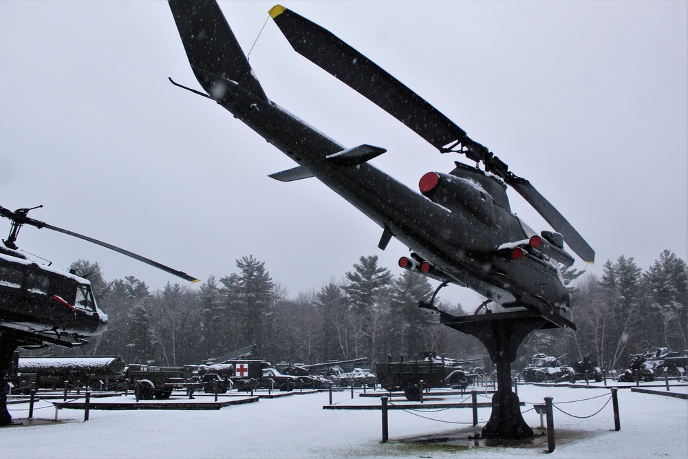 Snowy Day at Fort McCoy's Commemorative Area