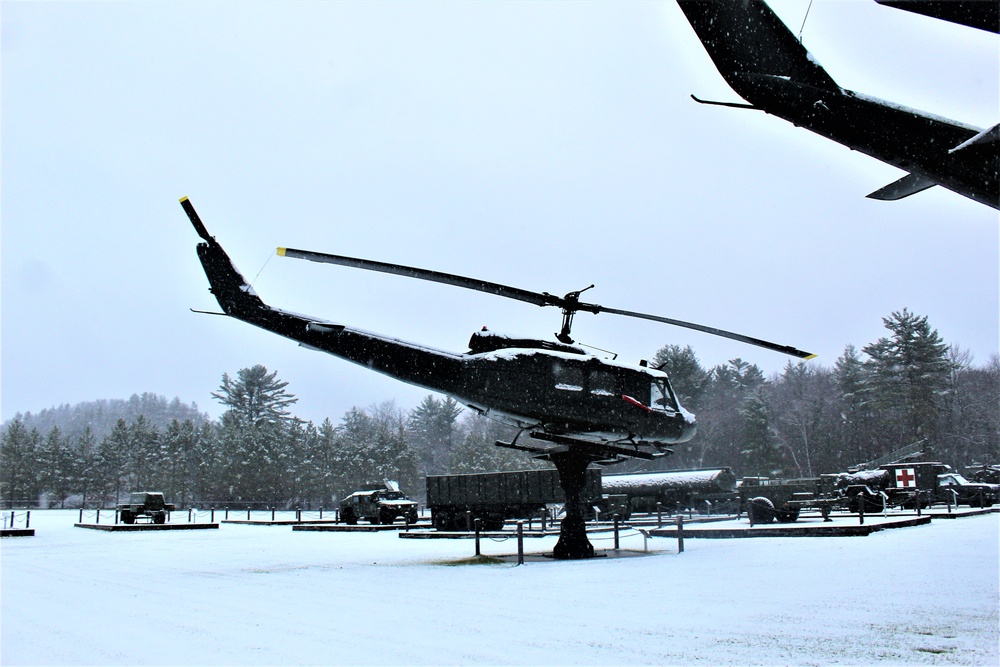 Snowy Day at Fort McCoy's Commemorative Area