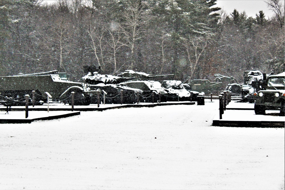 Snowy Day at Fort McCoy's Commemorative Area