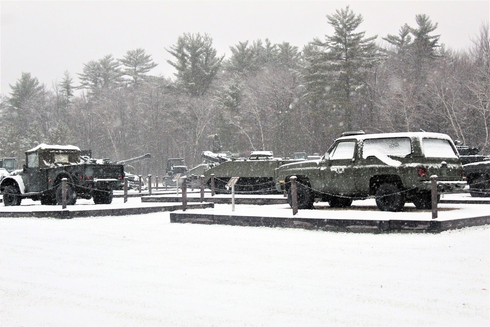 Snowy Day at Fort McCoy's Commemorative Area