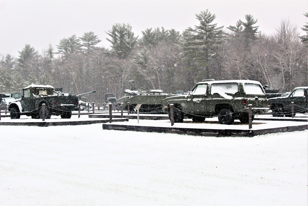 Snowy Day at Fort McCoy's Commemorative Area