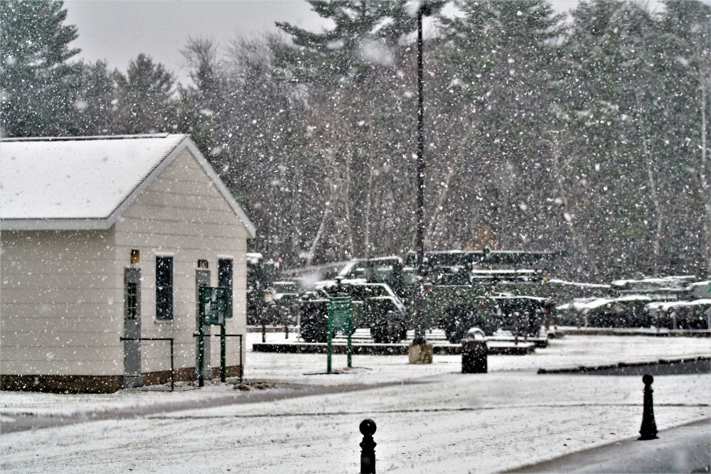 Snowy Day at Fort McCoy's Commemorative Area