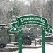 Snowy Day at Fort McCoy's Commemorative Area