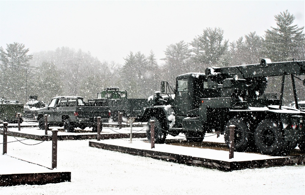 Snowy Day at Fort McCoy's Commemorative Area