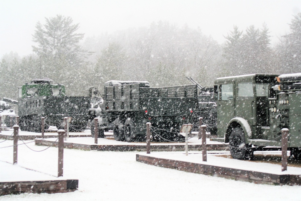 Snowy Day at Fort McCoy's Commemorative Area