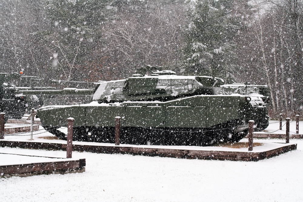 Snowy Day at Fort McCoy's Commemorative Area