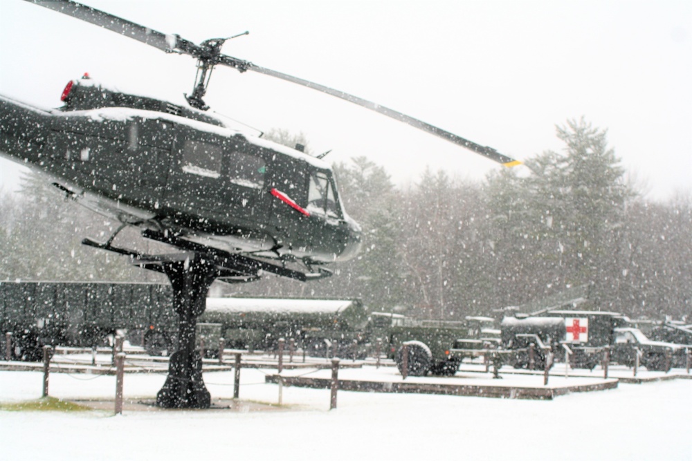 Snowy Day at Fort McCoy's Commemorative Area