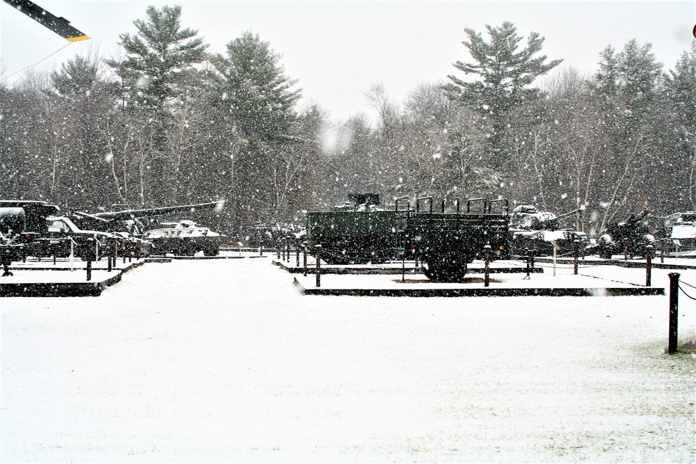 Snowy Day at Fort McCoy's Commemorative Area